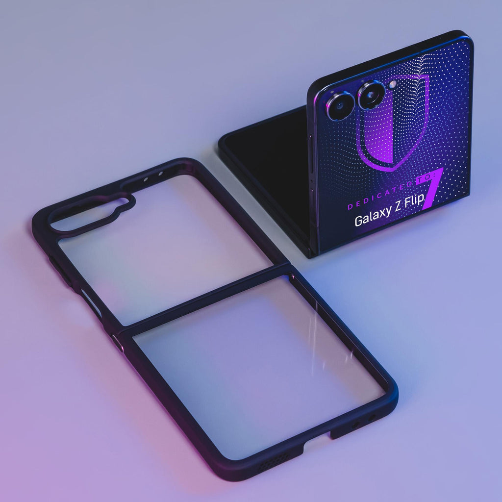3mk Satin Armor Case+, skirtas Samsung Galaxy Z Flip 7 – permatomas juodas
