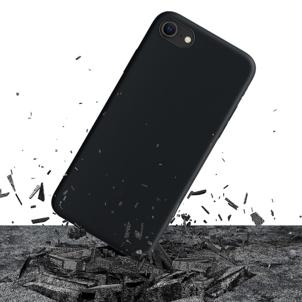 3mk Matt Case Pro, skirtas iPhone SE 2020 – juodas -- iPhone SE 2020