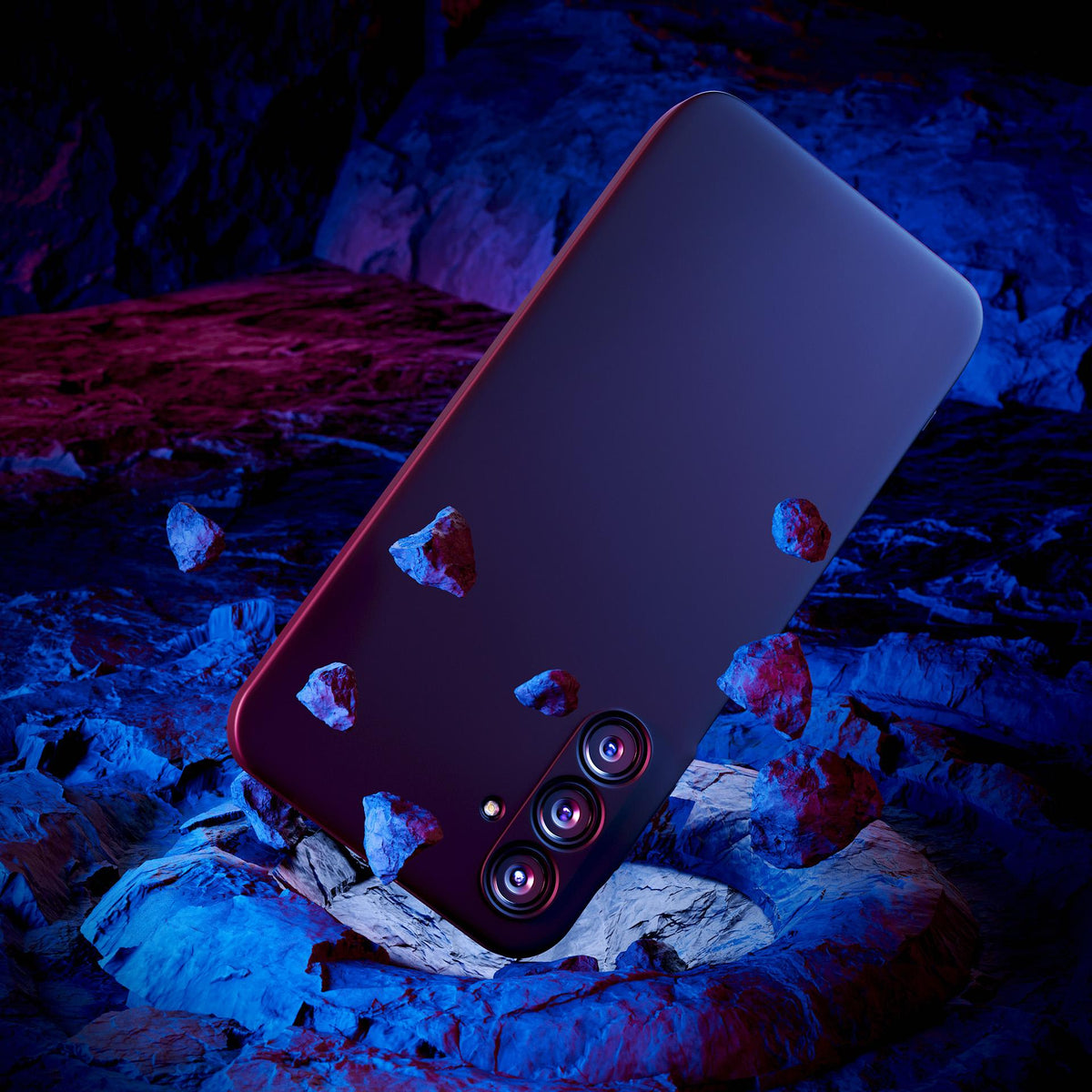 3mk Matt Case Pro, skirtas Samsung Galaxy A25 5G – matinė juoda
