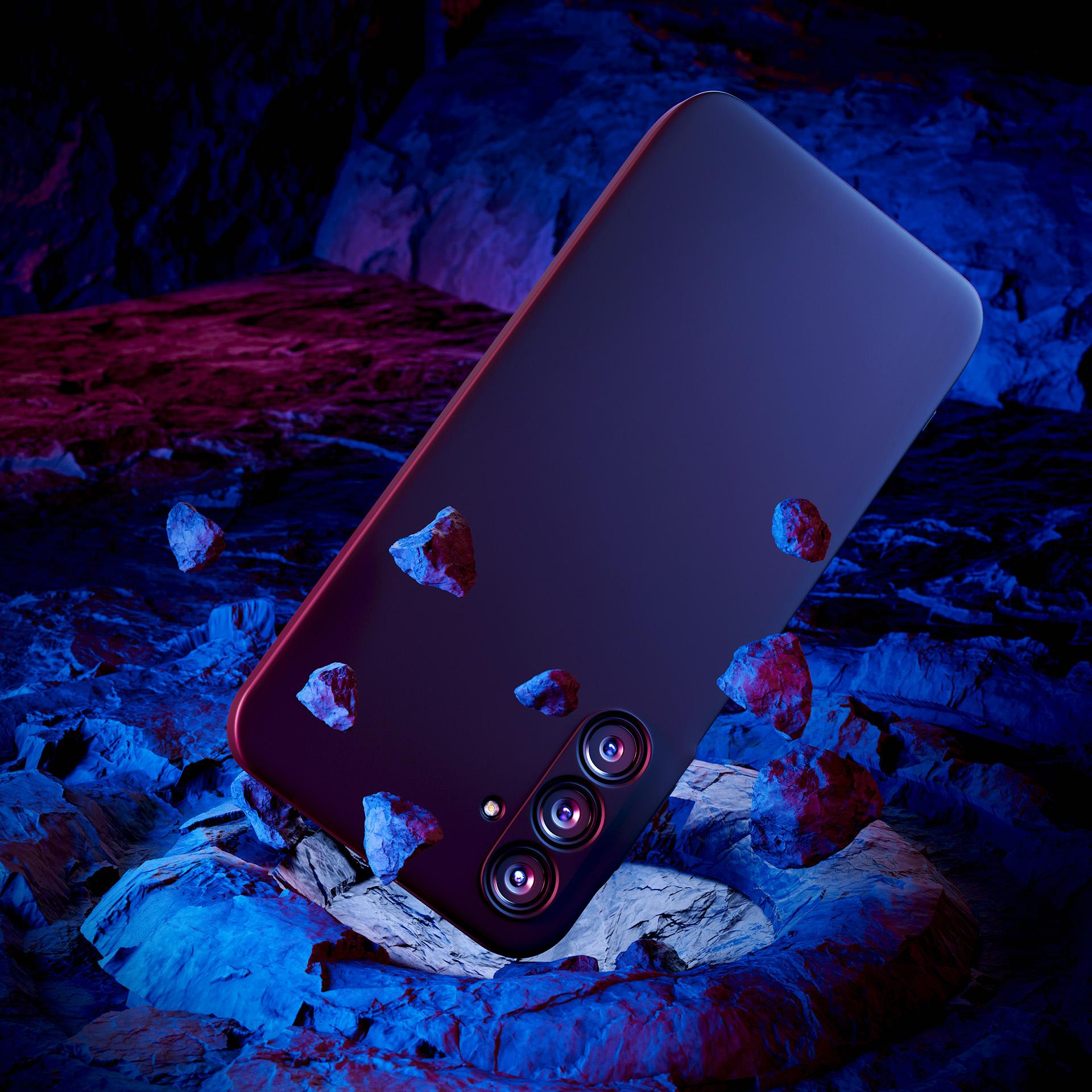 3mk Matt Case Pro, skirtas Samsung Galaxy A25 5G – matinė juoda