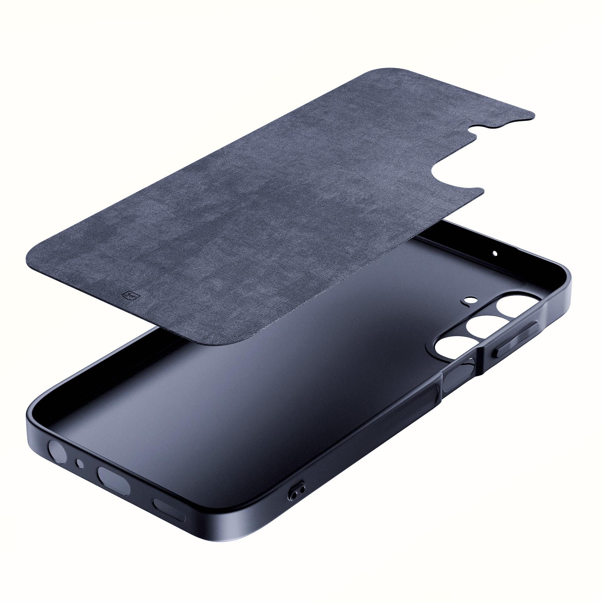 3mk Matt Case Pro, skirtas Samsung Galaxy A25 5G – matinė juoda