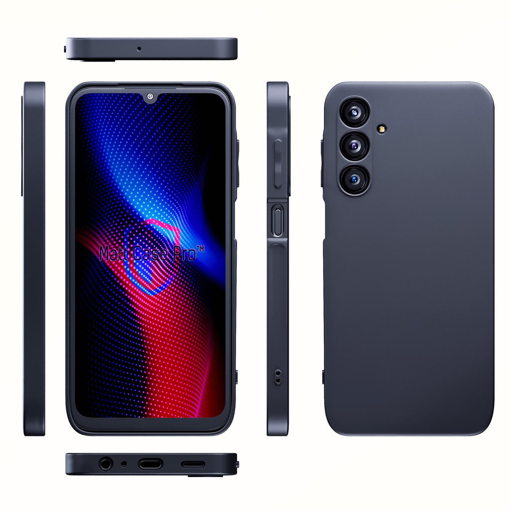 3mk Matt Case Pro, skirtas Samsung Galaxy A25 5G – matinė juoda
