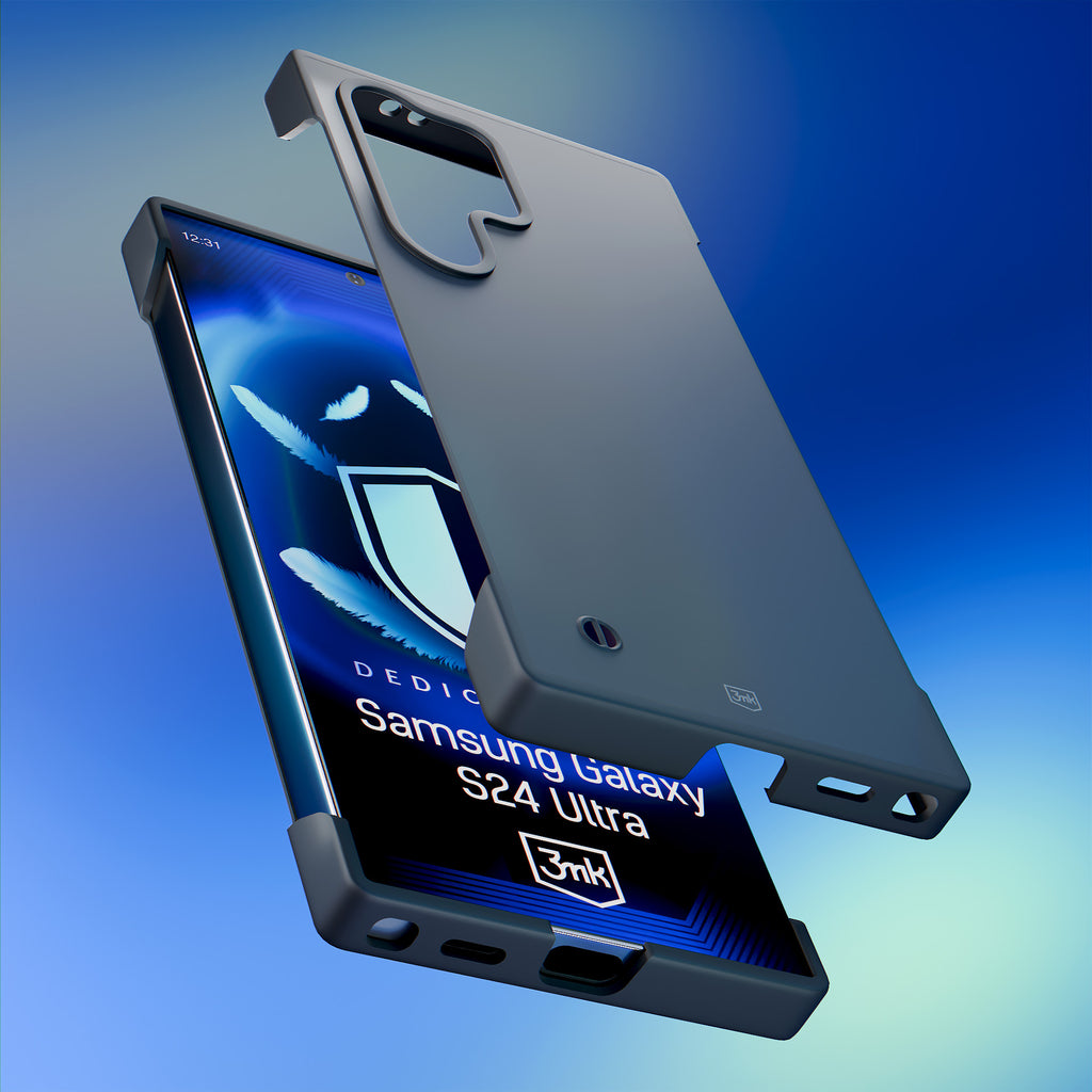 3mk Just20g matinis dėklas, skirtas Samsung Galaxy S24 Ultra – matinė juoda