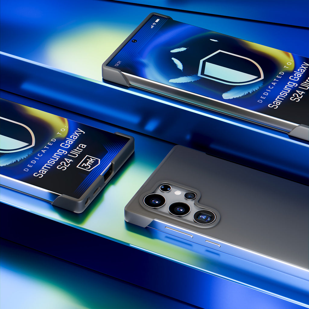 3mk Just20g matinis dėklas, skirtas Samsung Galaxy S24 Ultra – matinė juoda