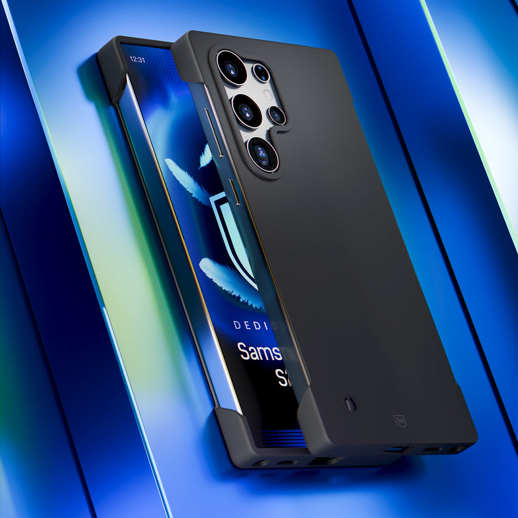 3mk Just20g matinis dėklas, skirtas Samsung Galaxy S24 Ultra – matinė juoda