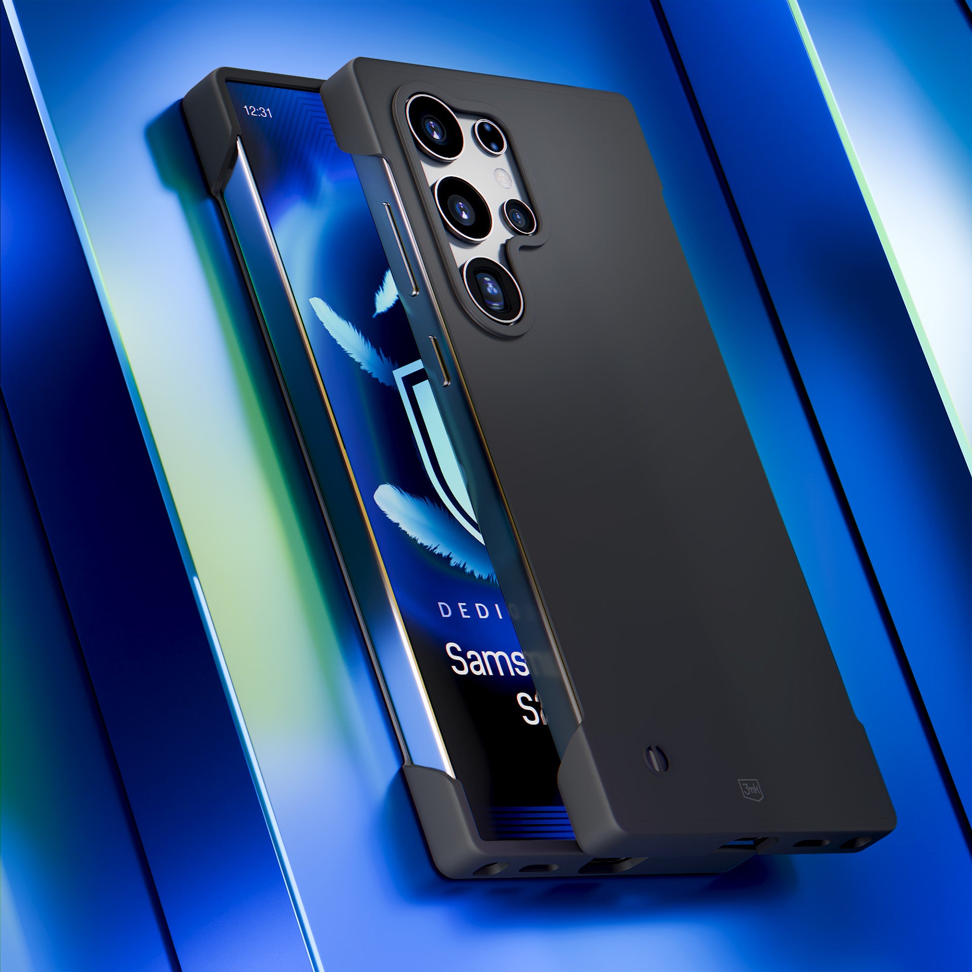 3mk Just20g matinis dėklas, skirtas Samsung Galaxy S24 Ultra – matinė juoda