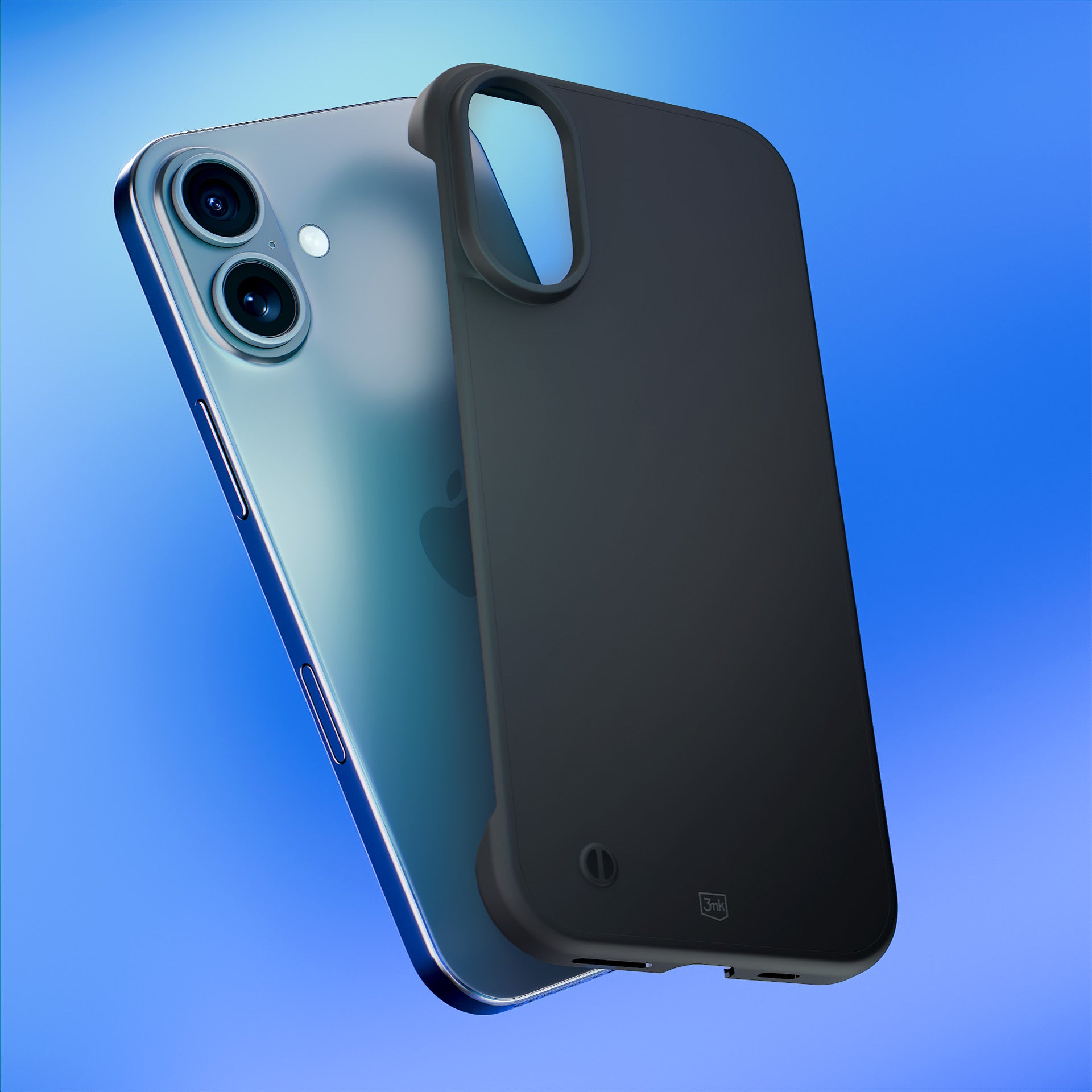 3mk Just20g matinis dėklas, skirtas Apple iPhone 16 – matinė juoda