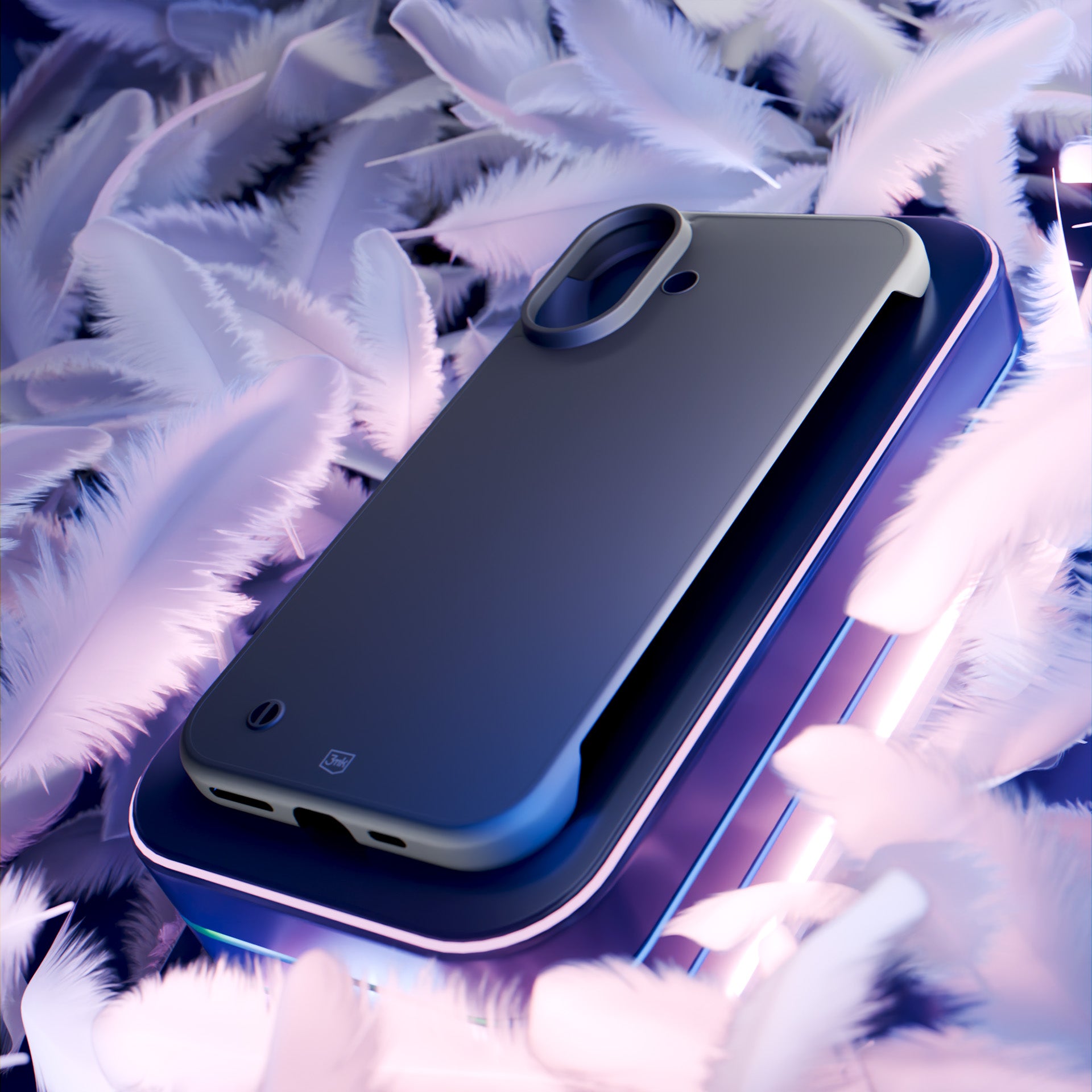 3mk Just20g matinis dėklas, skirtas Apple iPhone 16 – matinė juoda