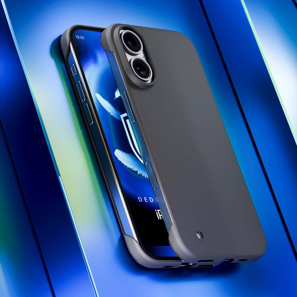 3mk Just20g matinis dėklas, skirtas Apple iPhone 16 – matinė juoda