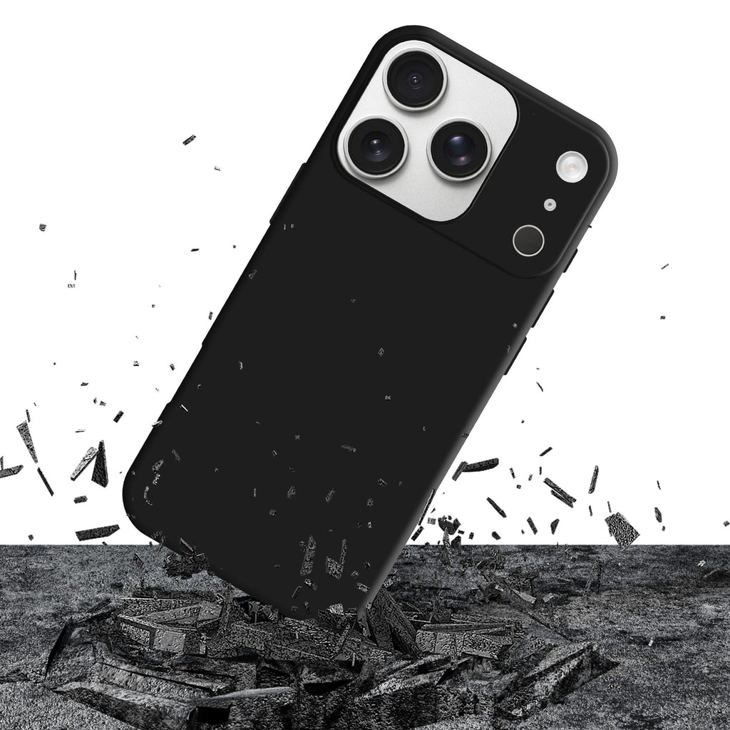 3mk Matt Case Pro, skirtas Apple iPhone 17 Pro – matinė juoda