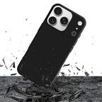 3mk Matt Case Pro, skirtas Apple iPhone 17 Pro – matinė juoda