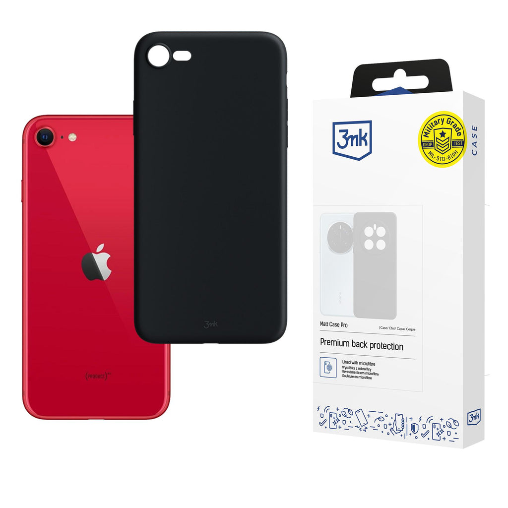 3mk Matt Case Pro for Apple iPhone SE 2022 - matte black -- Cell phone cases and covers