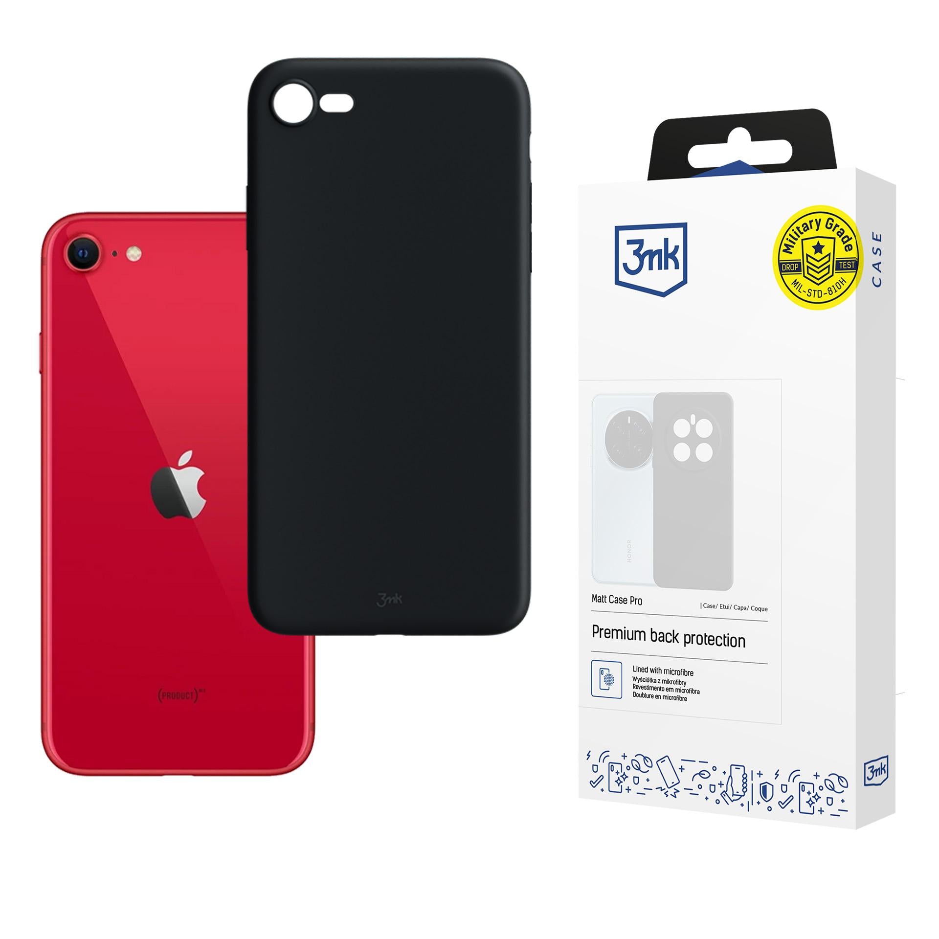 3mk Matt Case Pro for Apple iPhone SE 2022 - matte black -- Cell phone cases and covers