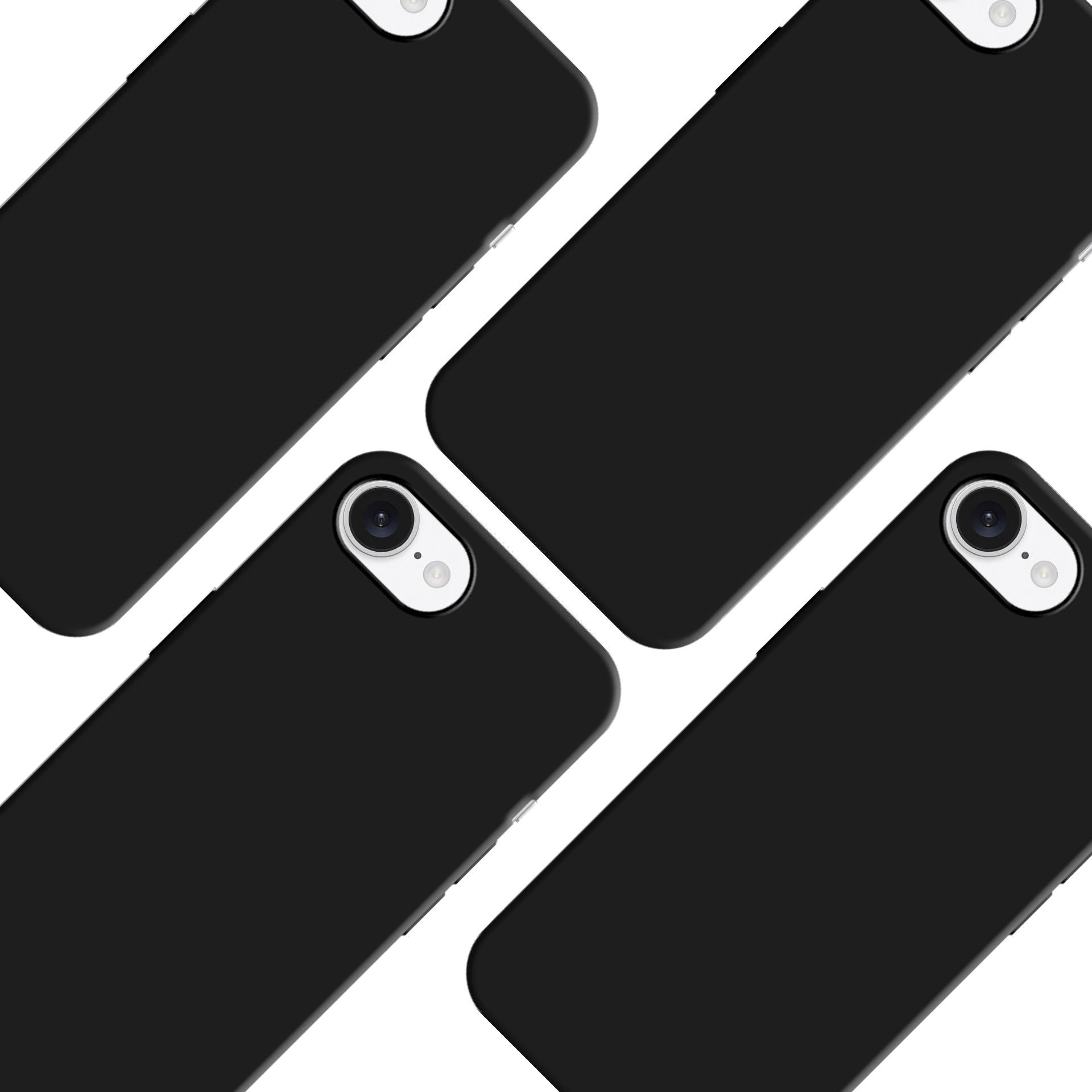 3mk Matt Case Pro, skirtas Apple iPhone 16E – matinė juoda