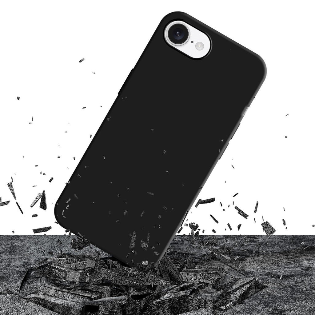 3mk Matt Case Pro, skirtas Apple iPhone 16E – matinė juoda