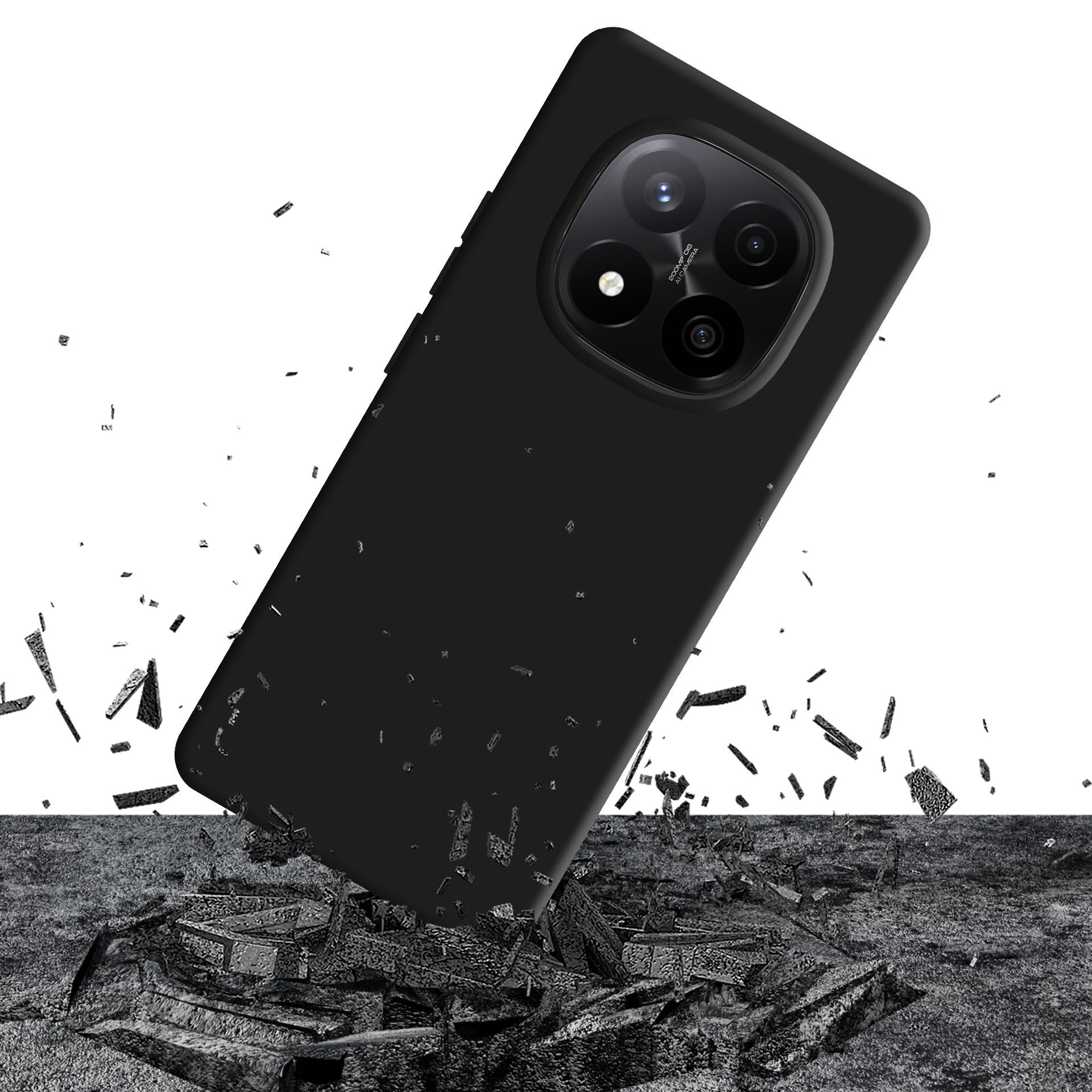 3mk Matt Case Pro dėklas, skirtas Xiaomi Redmi Note 14 Pro+ – matinė juoda -- Xiaomi Redmi Note 14 Pro+