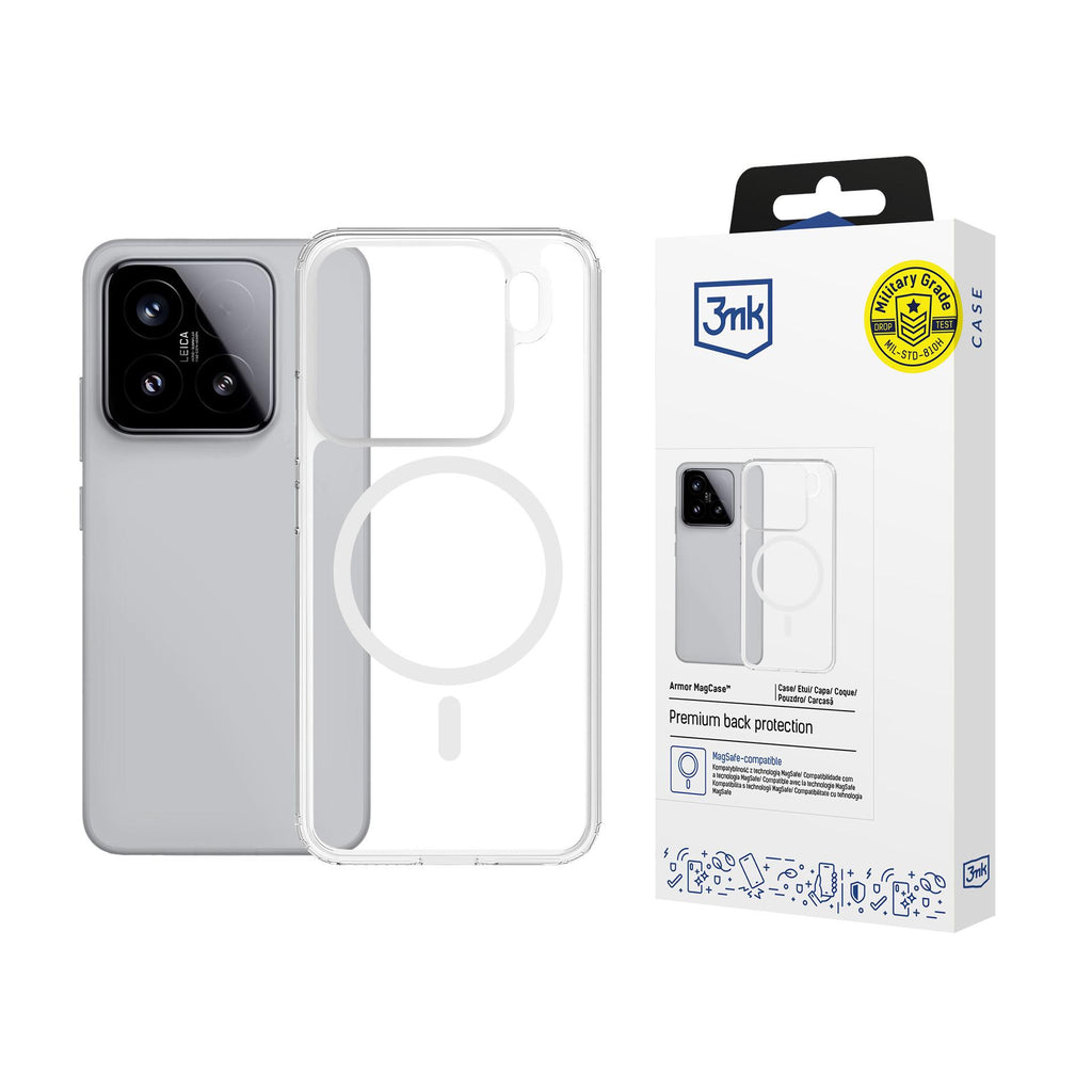 3mk Armor MagCase skirtas Xiaomi 15 Pro - skaidrus
