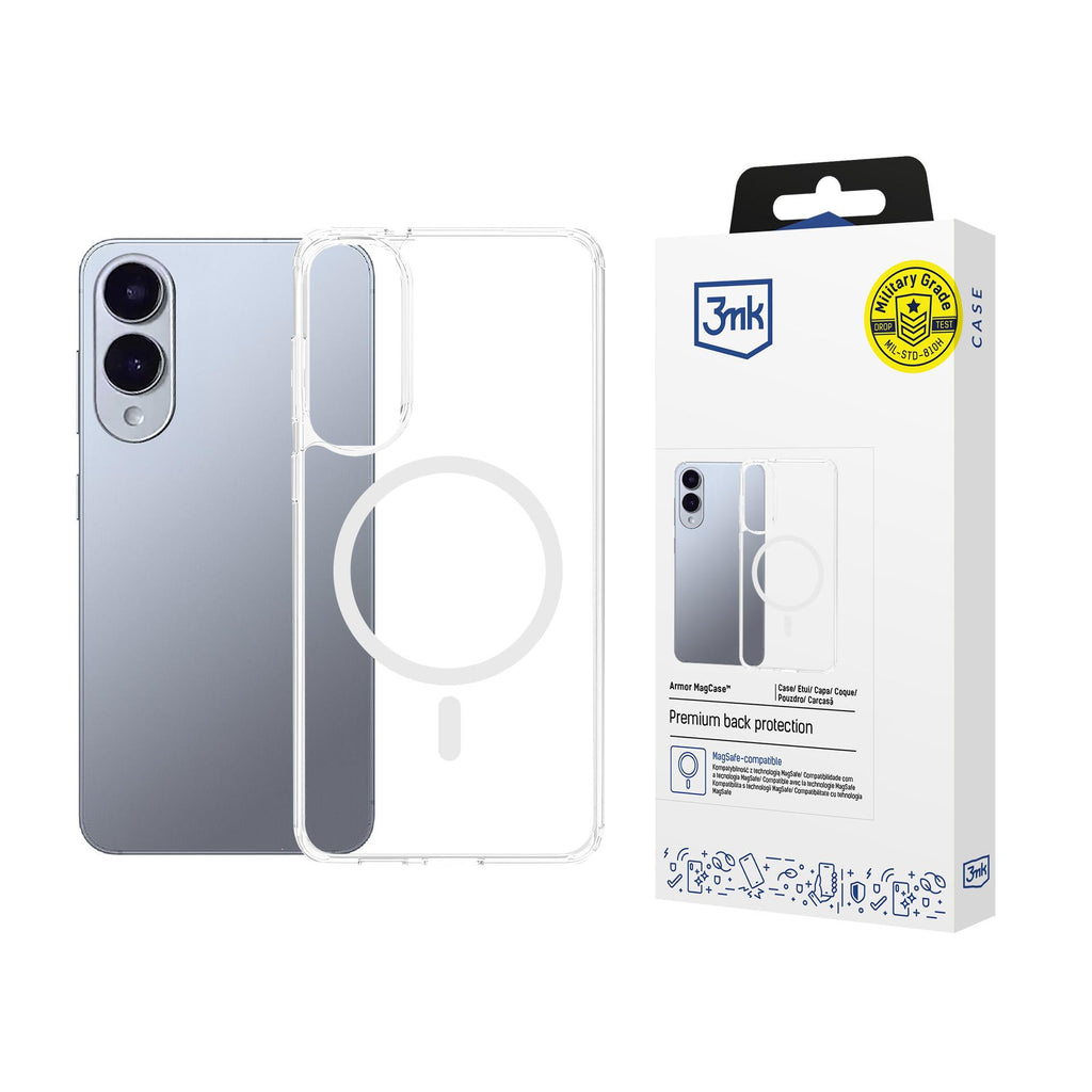 3mk Armor MagCase, skirtas Samsung Galaxy S25 Edge – skaidrus