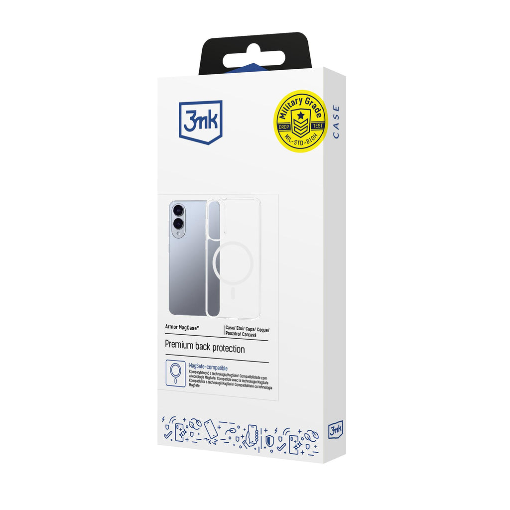 3mk Armor MagCase, skirtas Samsung Galaxy S25 Edge – skaidrus