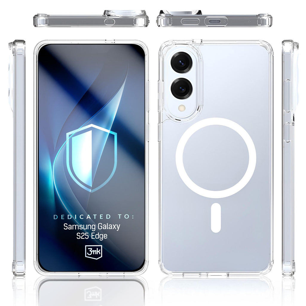 3mk Armor MagCase, skirtas Samsung Galaxy S25 Edge – skaidrus