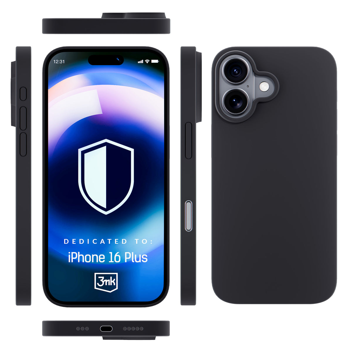 3mk Hardy Silicone MagCase, skirtas iPhone 16 Plus – pilka