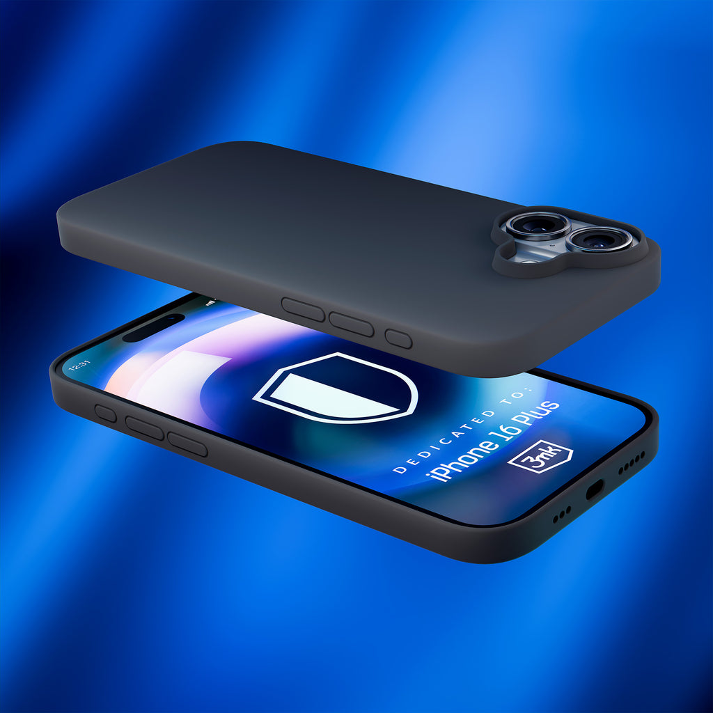 3mk Hardy Silicone MagCase, skirtas iPhone 16 Plus – pilka