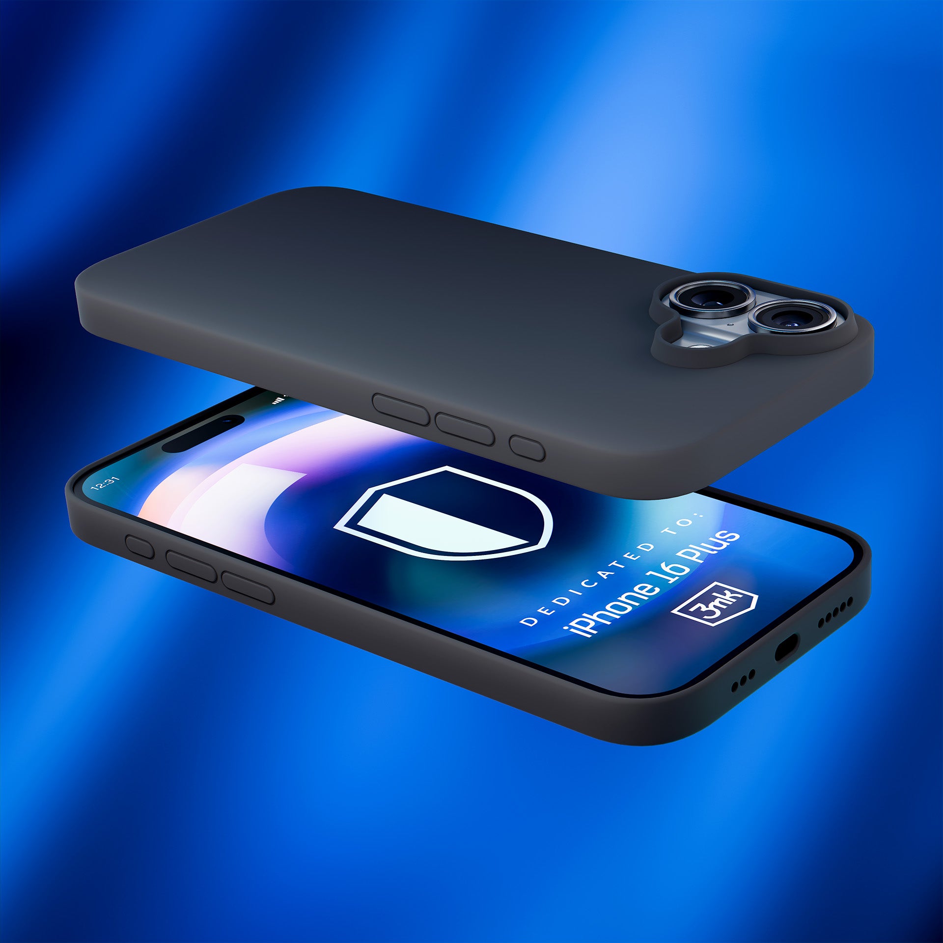 3mk Hardy Silicone MagCase, skirtas iPhone 16 Plus – pilka