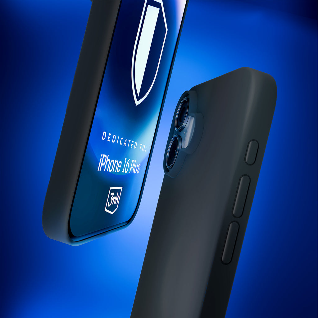 3mk Hardy Silicone MagCase, skirtas iPhone 16 Plus – pilka