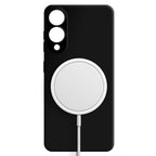 3mk Hardy Silicone MagCase Samsung Galaxy S25 Edge - juodas -- Samsung Galaxy S25 Edge