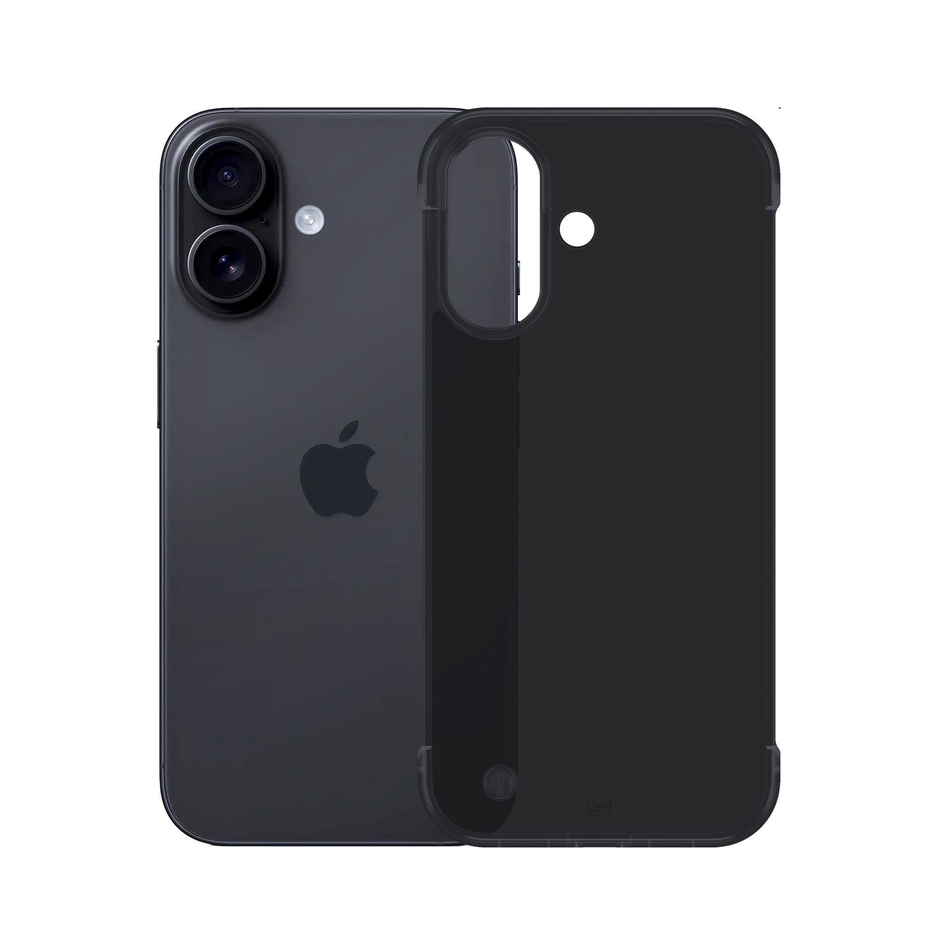 3mk Just20g matinis dėklas, skirtas Apple iPhone 16 Plus – matinė juoda