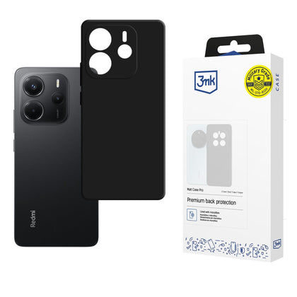 3mk Matt Case Pro dėklas, skirtas Xiaomi Redmi Note 14 4G - matinė juoda