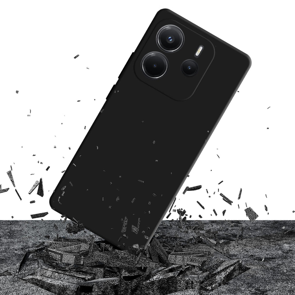 3mk Matt Case Pro dėklas, skirtas Xiaomi Redmi Note 14 4G - matinė juoda