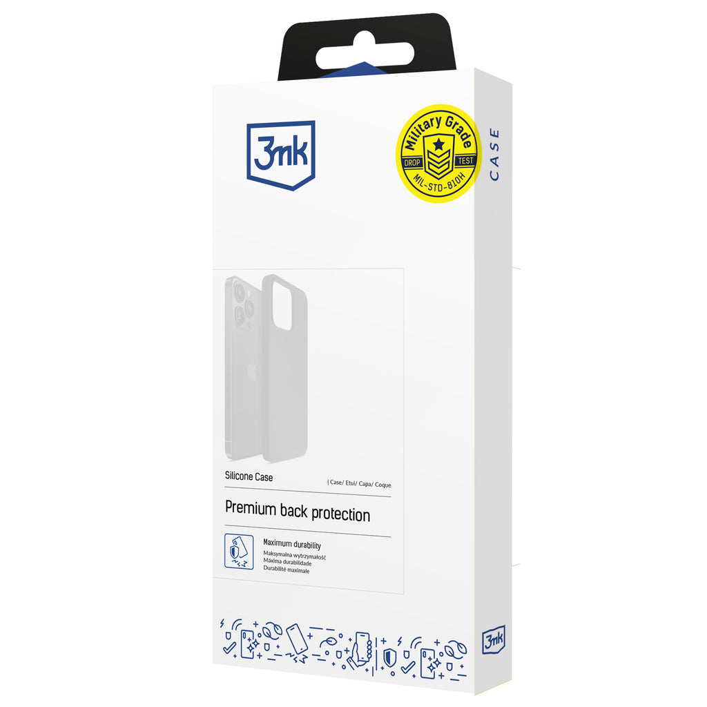 3mk silikoninis dėklas, skirtas iPhone 15 Plus – tamsiai mėlynas -- iPhone 15 Plus