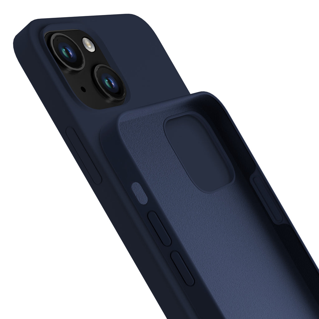 3mk silikoninis dėklas, skirtas iPhone 15 Plus – tamsiai mėlynas -- iPhone 15 Plus