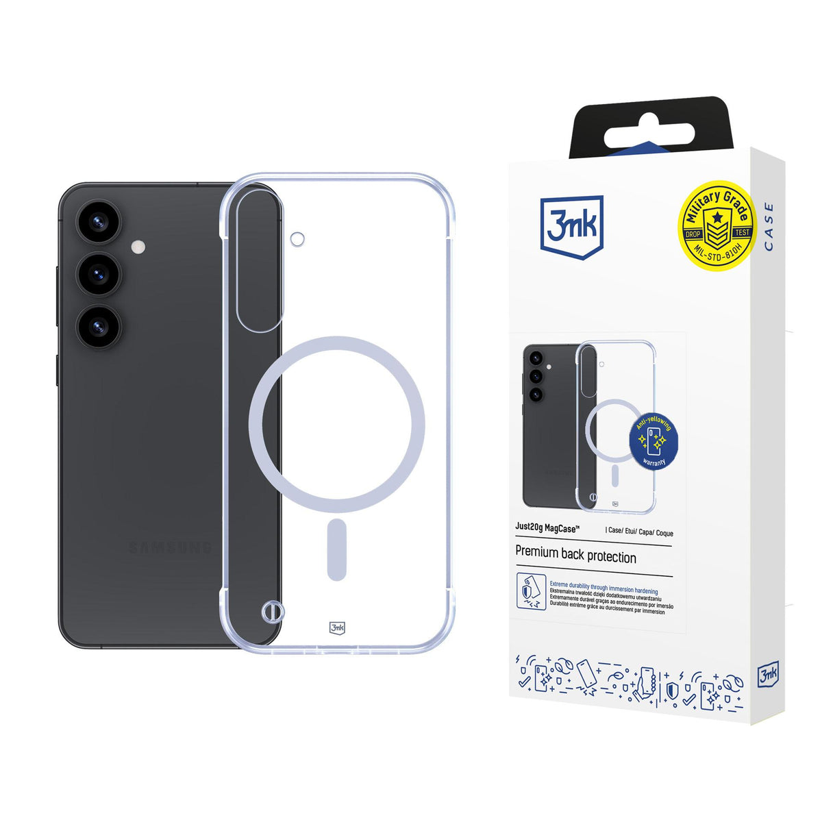 3mk Just20g MagCase Samsung Galaxy S25 - skaidrus