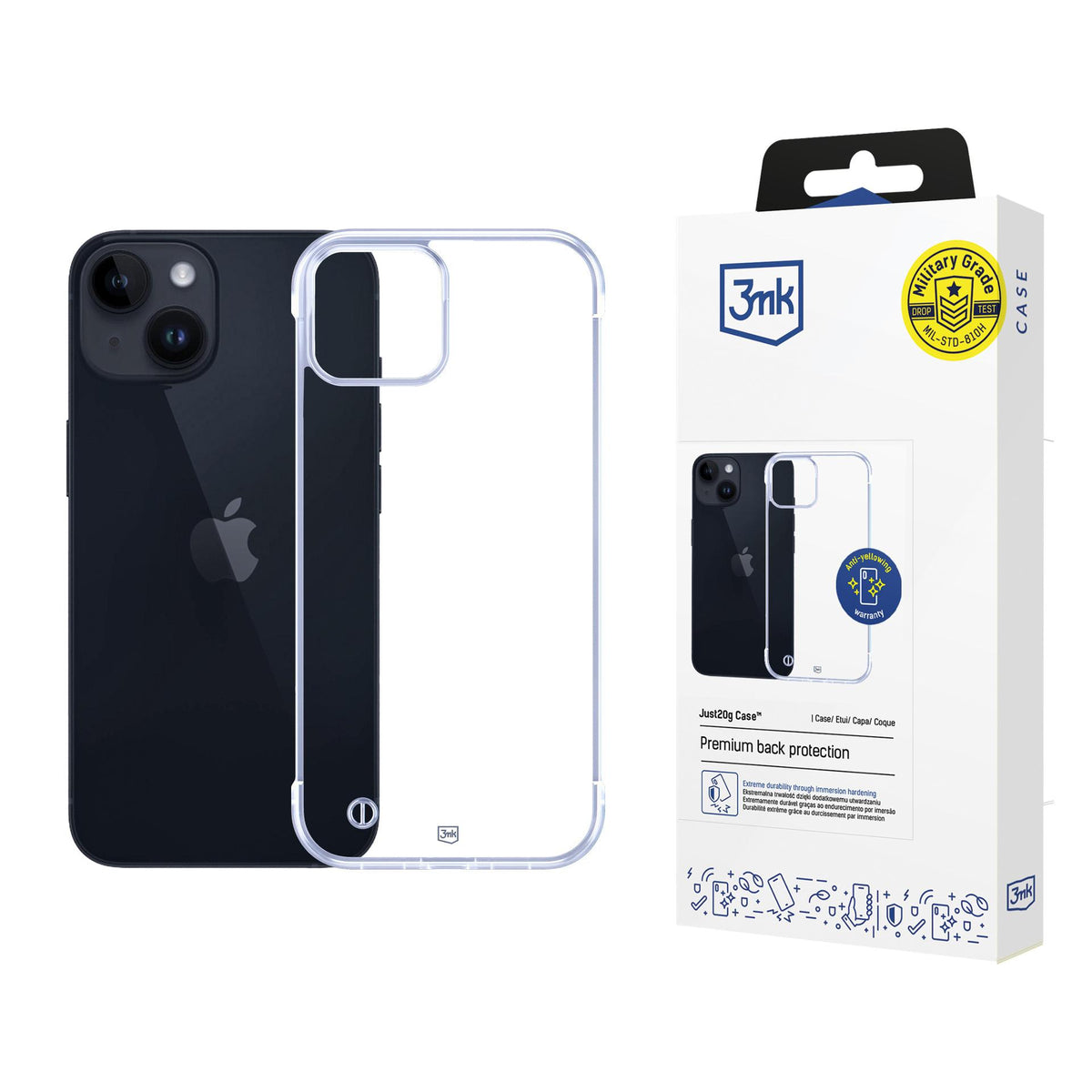 3mk Just20g skaidrus dėklas Apple iPhone 14 - skaidrus