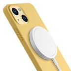 3mk Hardy Silicone MagCase dėklas iPhone 15 Plus - geltonas