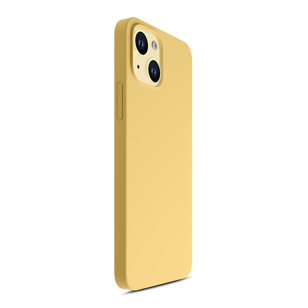 3mk Hardy Silicone MagCase dėklas iPhone 15 Plus - geltonas
