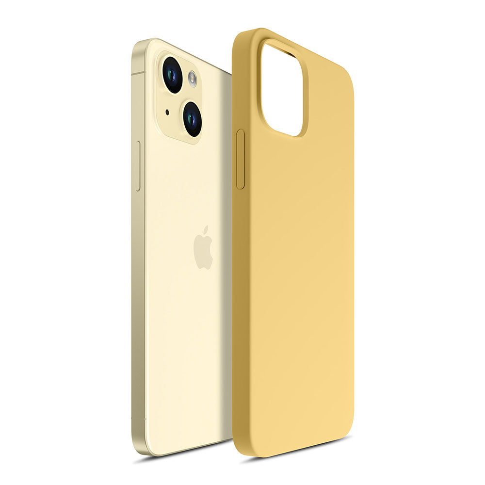 3mk Hardy Silicone MagCase dėklas iPhone 15 Plus - geltonas