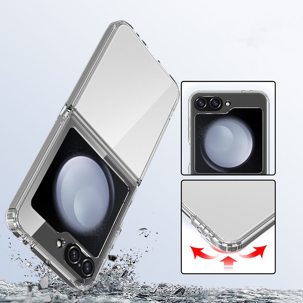 Skaidrus Tech-Protect FlexAir dėklas Galaxy Z Flip 6 / 7 FE -- Samsung Galaxy Z Flip 6