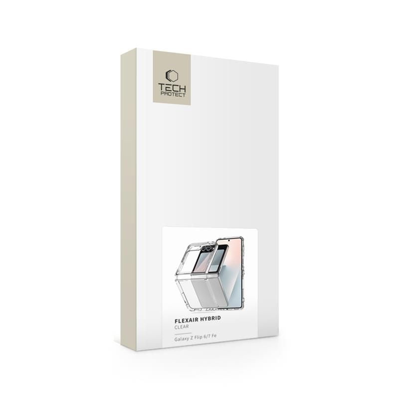 Skaidrus Tech-Protect FlexAir dėklas Galaxy Z Flip 6 / 7 FE -- Samsung Galaxy Z Flip 6