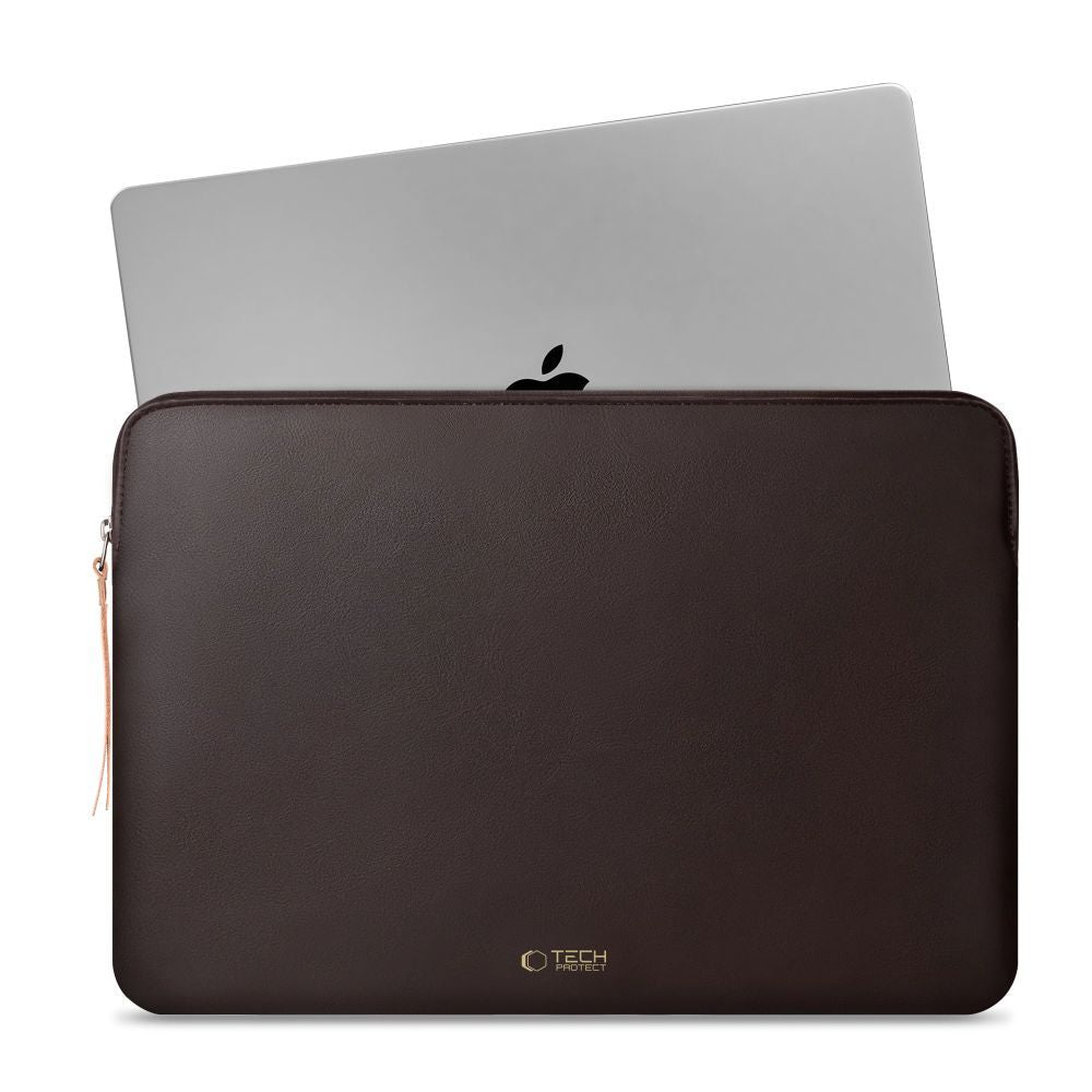 Tech-Protect Fleece nešiojamojo kompiuterio krepšys 13-14" - Rudas -- Laptop Bags