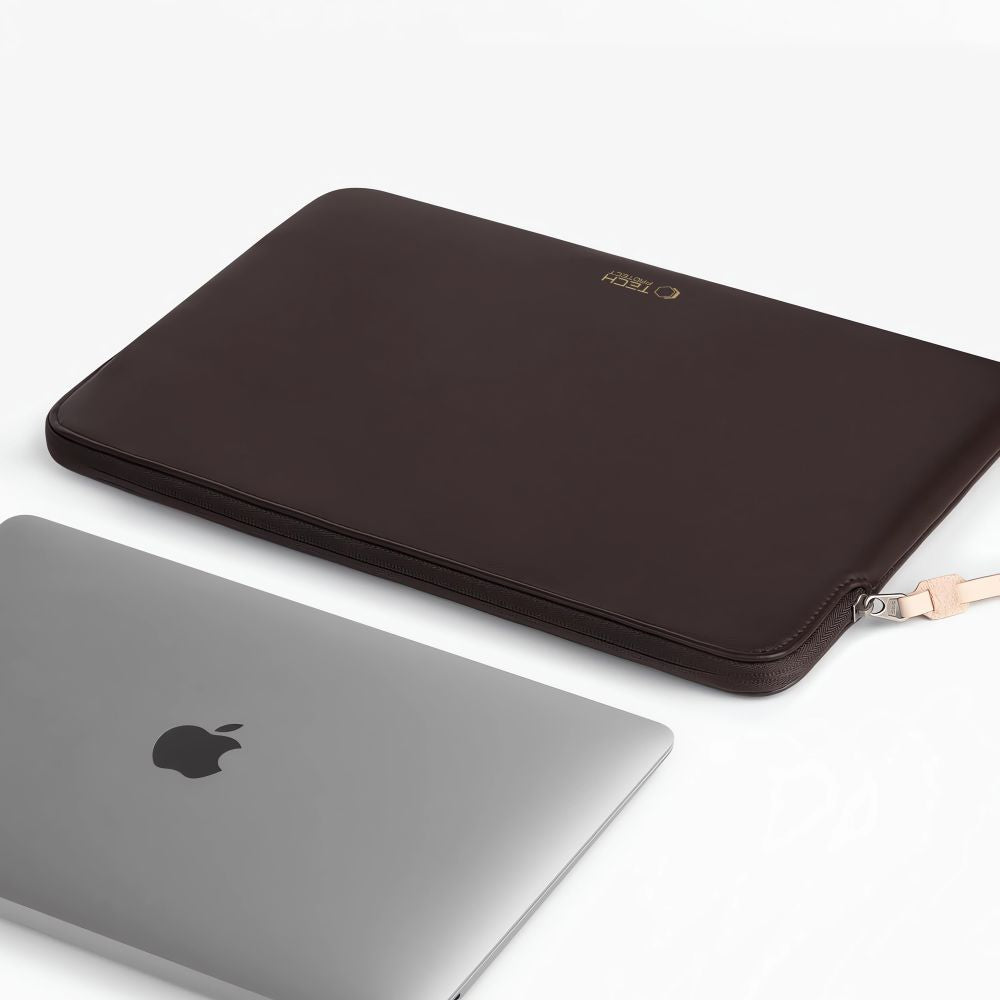 Tech-Protect Fleece nešiojamojo kompiuterio krepšys 13-14" - Rudas -- Laptop Bags