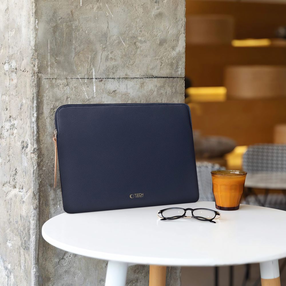Tech-Protect Fleece nešiojamojo kompiuterio krepšys 13-14" - Mėlynas -- Laptop Bags