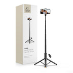 Asmenukių lazda Tech-Protect L09S su trikoju – juoda -- Selfie Sticks & Tripods