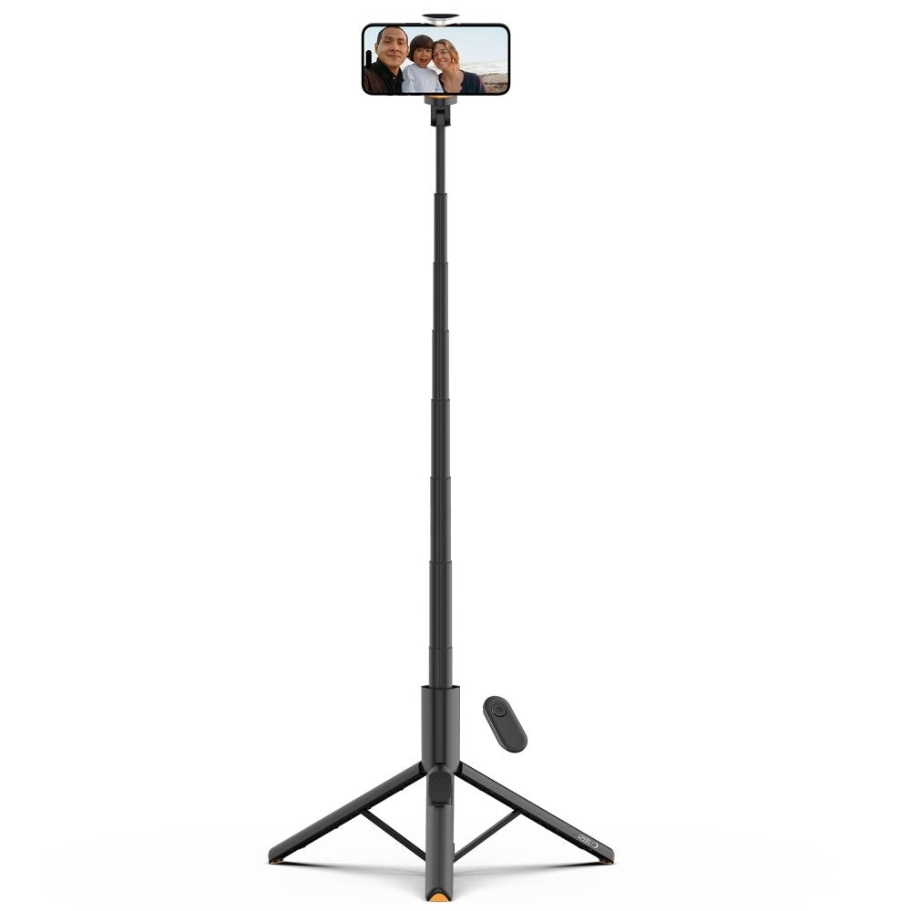 Asmenukių lazda Tech-Protect L09S su trikoju – juoda -- Selfie Sticks & Tripods