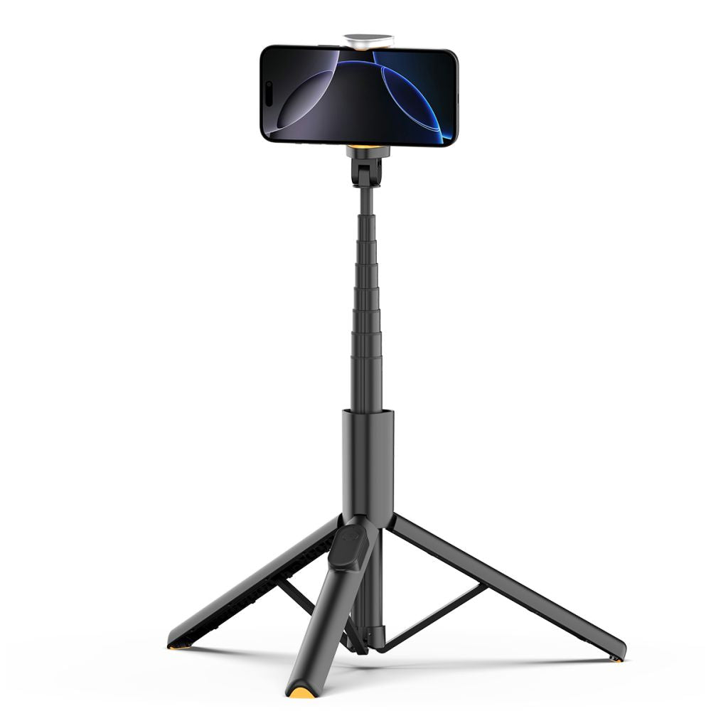 Asmenukių lazda Tech-Protect L09S su trikoju – juoda -- Selfie Sticks & Tripods
