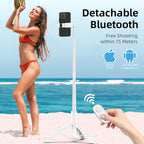 Asmenukių lazda Tech-Protect L09S su trikoju – balta -- Selfie Sticks & Tripods
