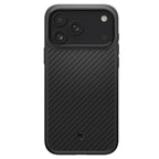Spigen Enzo Aramid „T“ MagSafe dėklas iPhone 17 Pro – juodas