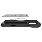Spigen Enzo Aramid „T“ MagSafe dėklas iPhone 17 Pro Max – juodas